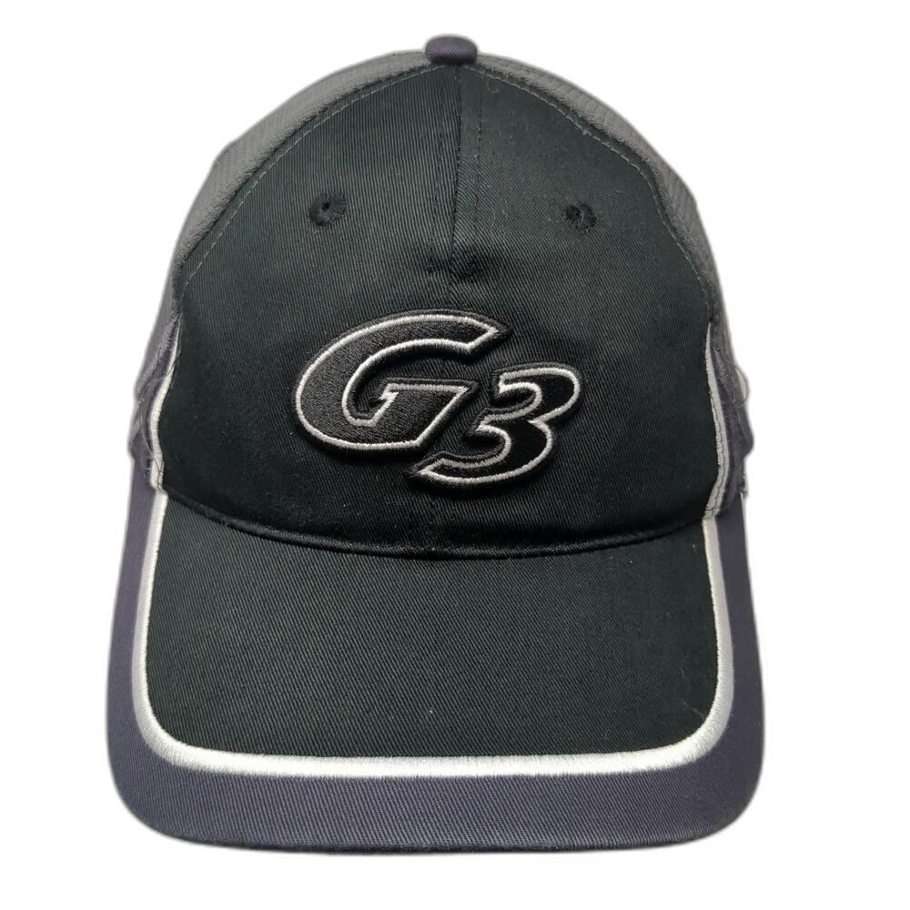HiCORP Baseball Cap Black Gray G3 One Size Mesh Back Strapback A Great Catch Hat